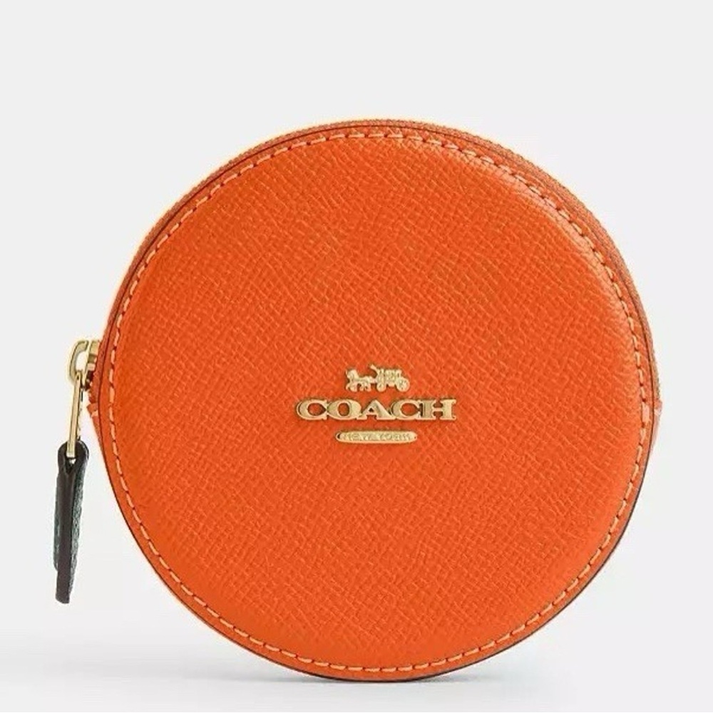 New Coach Orange Coin Case CAN29